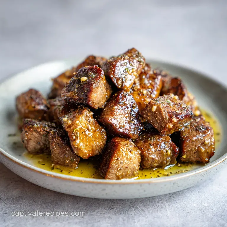 Garlic Butter Steak Bites Recipe: Browned and Juicy