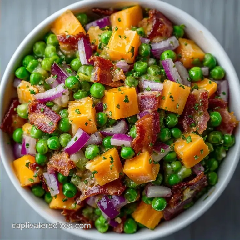 Grandmas Creamy Pea Salad: Rich and Velvety
