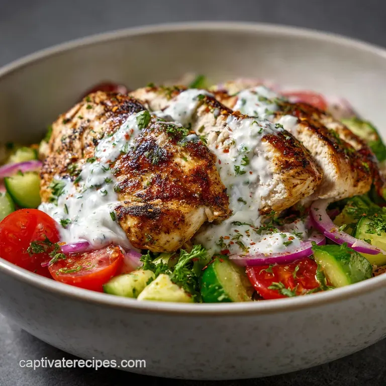 Greek Chicken Bowls with Tzatziki