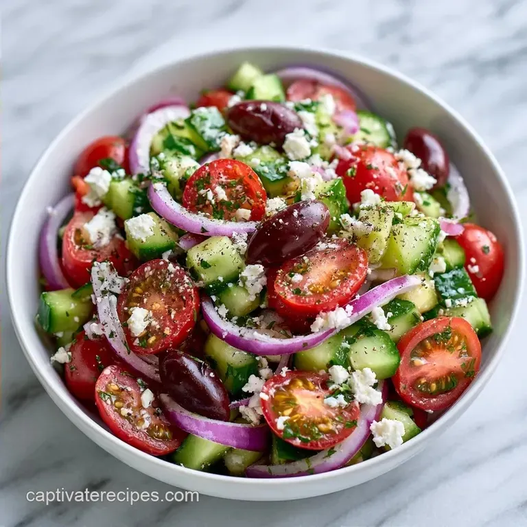 Greek Cucumber Salad with Feta
