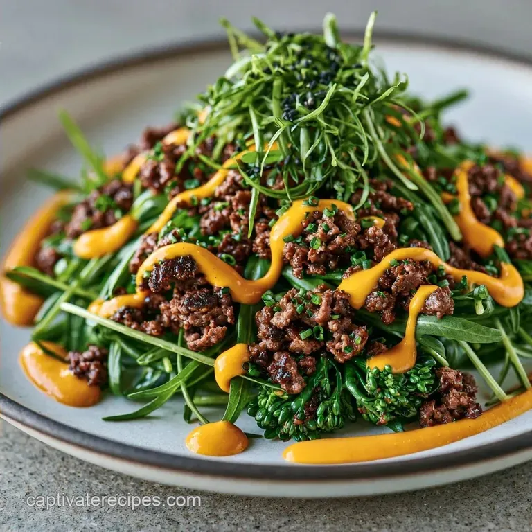 Beef Burger Bowl with Special Sauce