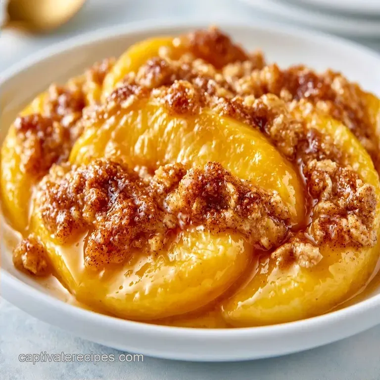 Healthy Peach Cobbler with Oats