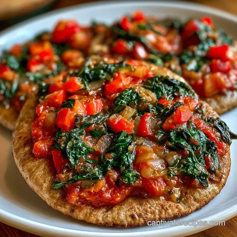 Healthy Veggie Flatbread Pizza with Whole Wheat Pita