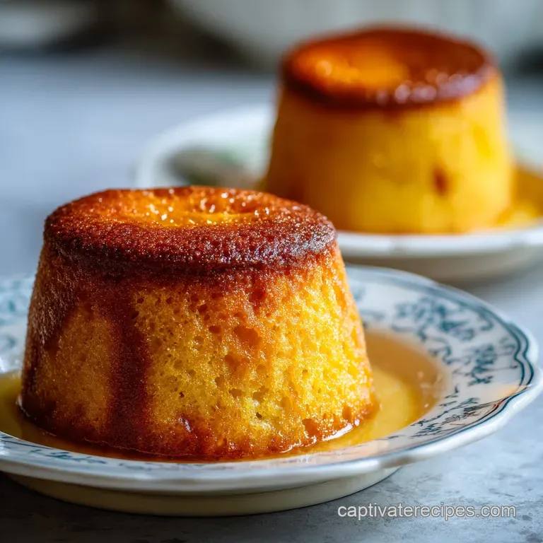 Three tender hot cakes artfully arranged, topped with plump fresh berries and a dusting of powdered sugar.