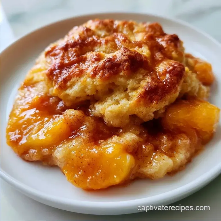 Homemade Peach Cobbler: Golden and Crisp