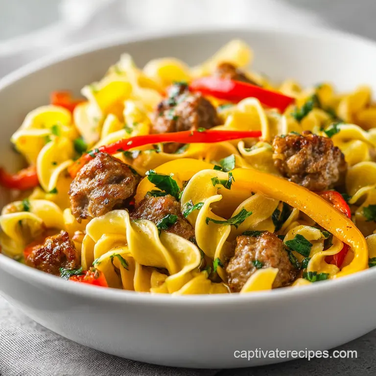 Silky pasta swirled in a shallow white bowl, topped with bright green herbs and a dusting of white parmesan cheese.