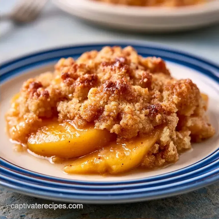 Golden Lemon Juice Peach Cobbler