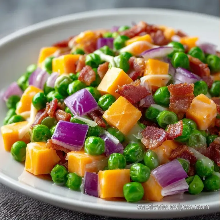 Vibrant emerald green peas and creamy white cheese arranged neatly on a minimalist white ceramic plate.