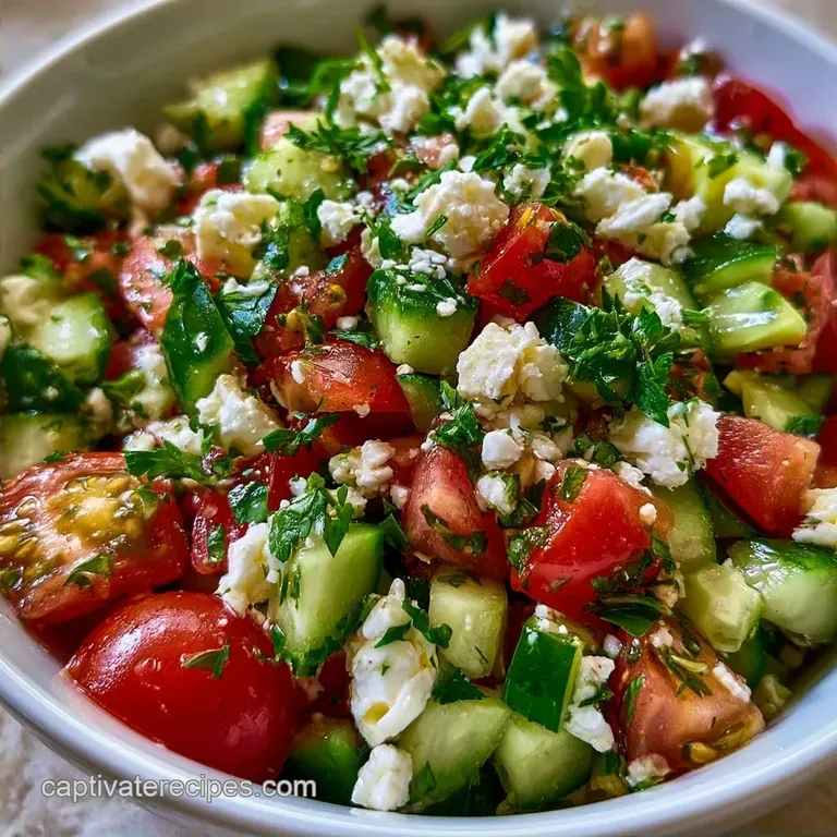 Mediterranean Cucumber Tomato Salad: Fresh and Vibrant