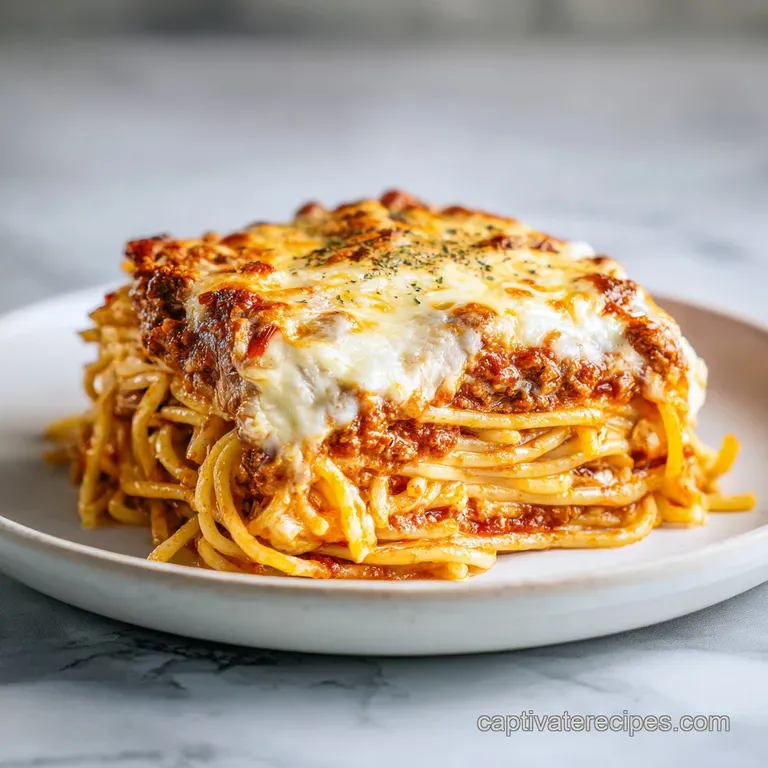 Million Dollar Spaghetti Casserole: Creamy and Rich