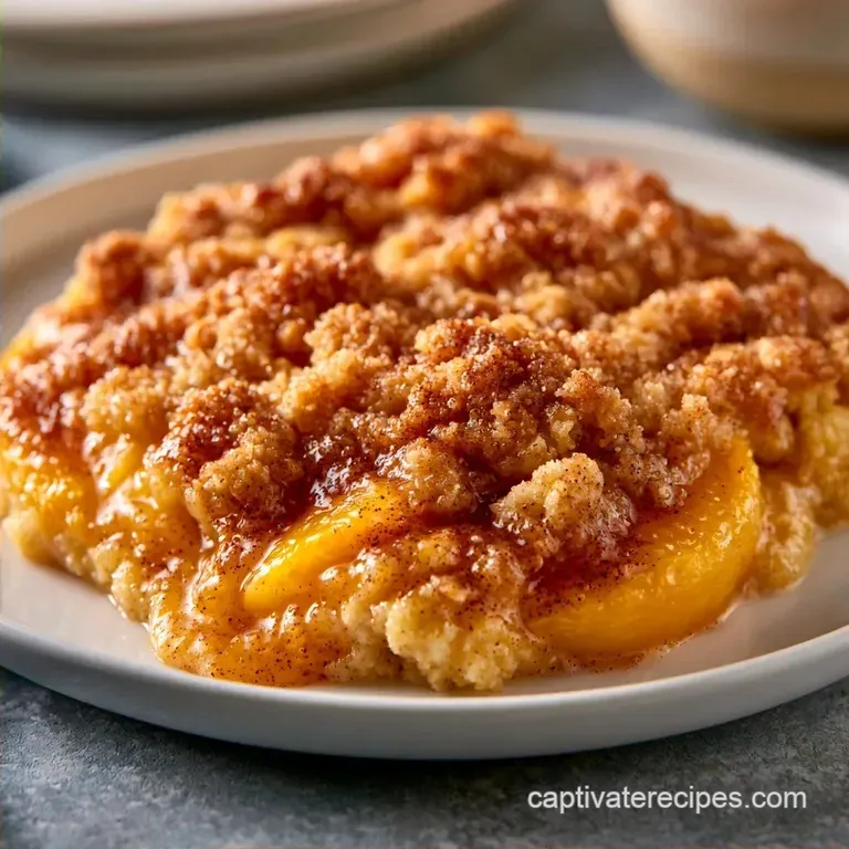 Mini Peach Cobbler Recipe with Fresh Peaches