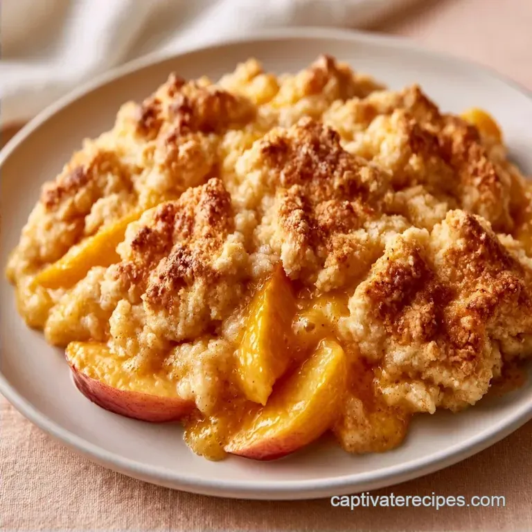No-Peel Southern Peach Cobbler: Golden and Jammy