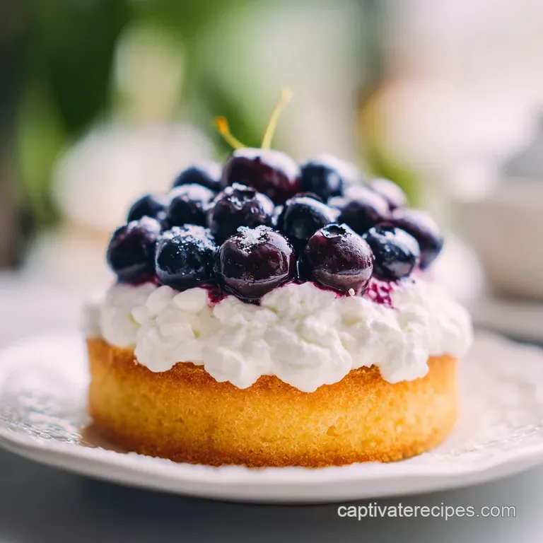 Nova Scotia Blueberry Cream Cake: Silky and Tart