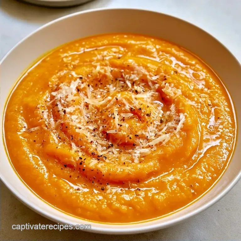 Roasted Parmesan Butternut Squash Soup