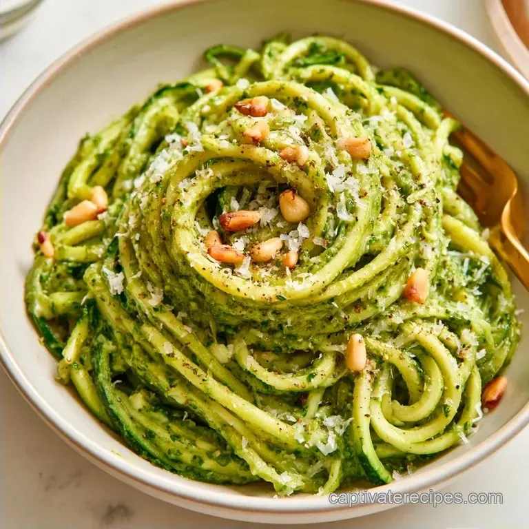 Pesto Zoodle Salad in 30 Minutes