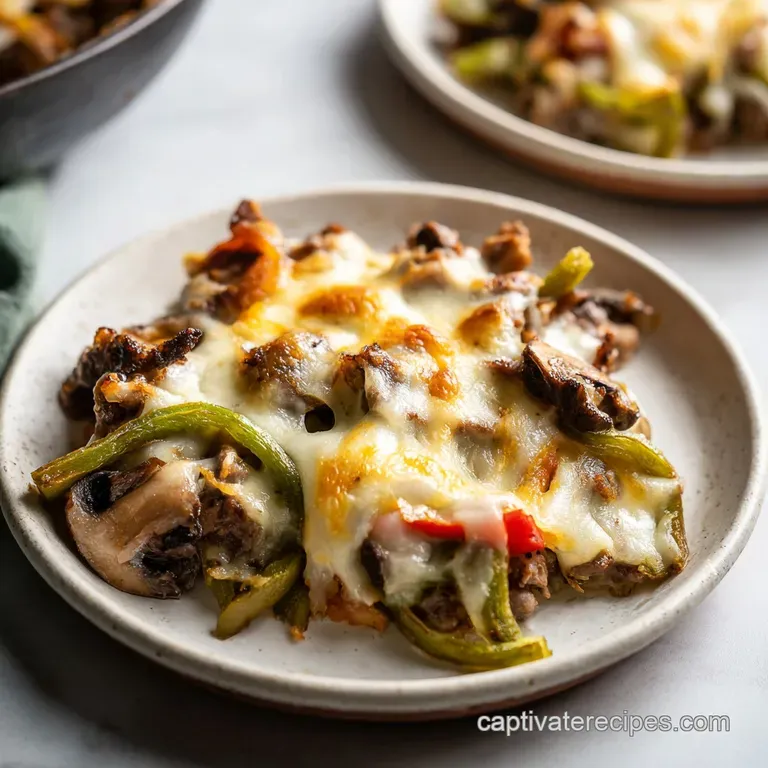 Philly Cheesesteak Casserole: Cheesy and Savory