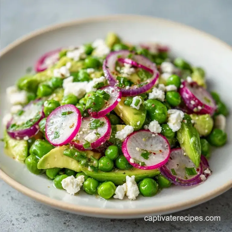Plant Based Pea Salad: Silky and Vibrant