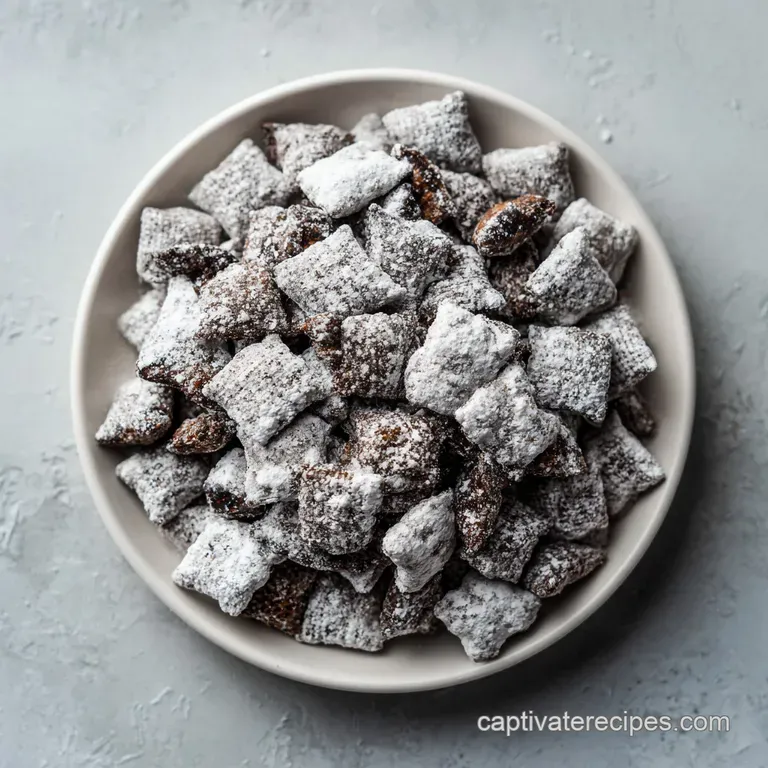 Puppy Chow Snack Mix: Crispy & Cocoa Rich