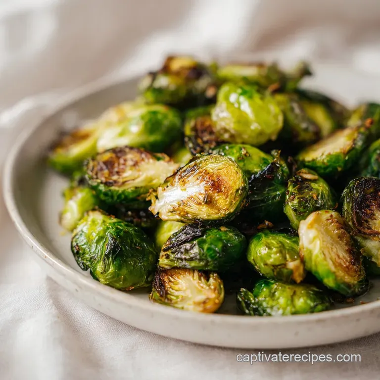 Roasted Garlic Brussels Sprouts: Crispy and Nutty