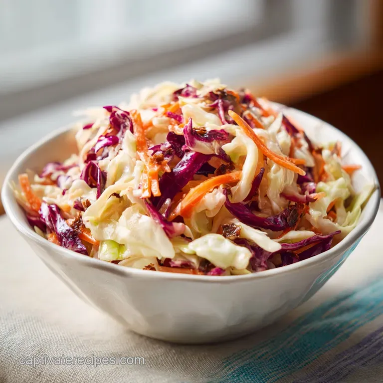 Simple Coleslaw Recipe with Crisp Cabbage