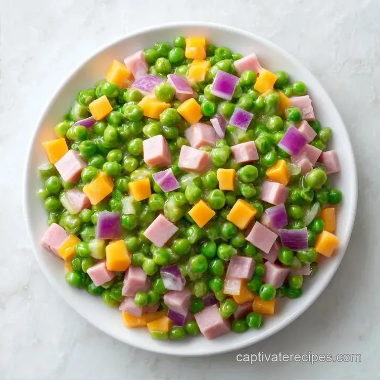 Simple Mayo Pea Salad: Creamy and Savory