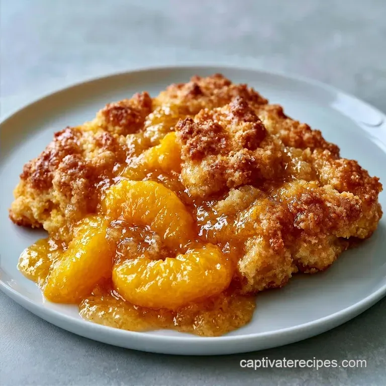 Old Fashioned Peach Cobbler for Two