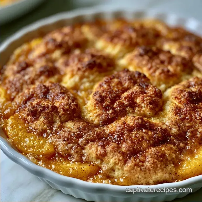 Small Batch Peach Cobbler: Golden Crust