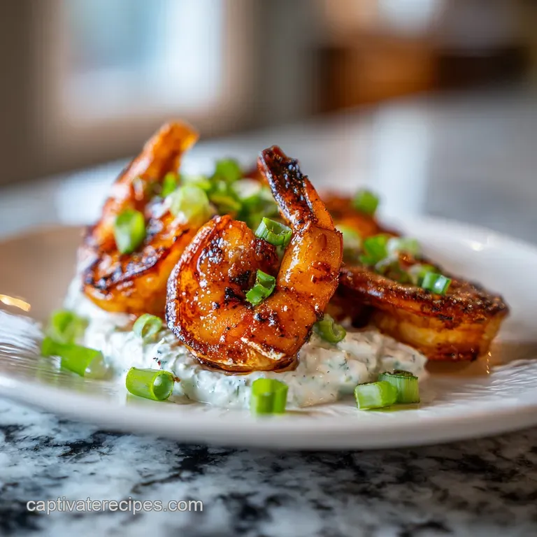 Cajun shrimp dip in a rustic bowl, garnished with fresh dill sprigs. Chips alongside offer a tantalizing invitation.