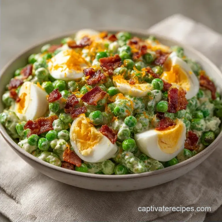 Southern Egg Pea Salad: Creamy and Savory