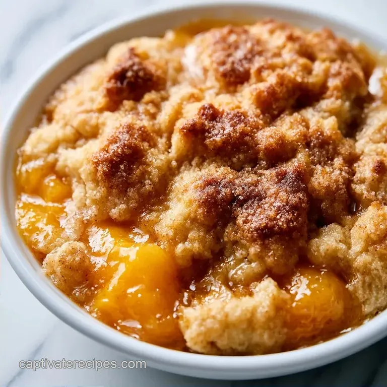 Southern Fresh Peach Cobbler: Golden and Buttery