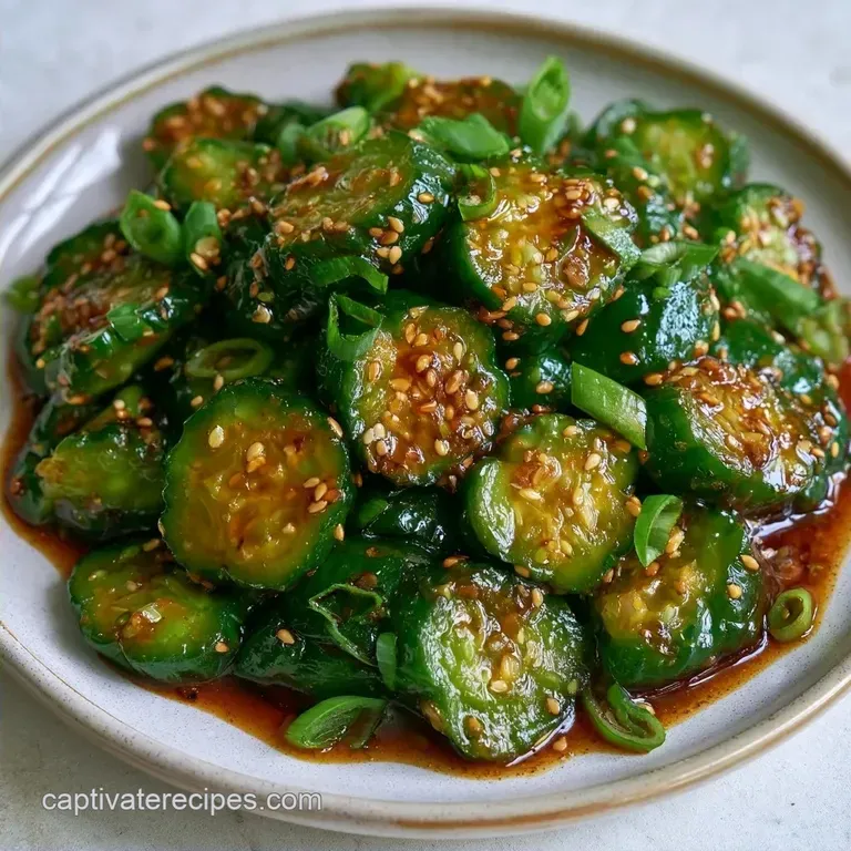 Crunchy Spicy Asian Cucumber Salad