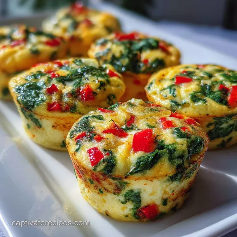 Three fluffy egg bites on a white plate, garnished with a sprig of fresh dill; bright, flavorful, and ready to eat.