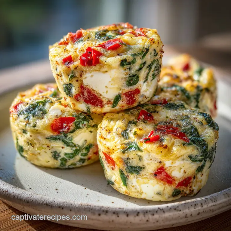 Spinach and Feta Egg Bites