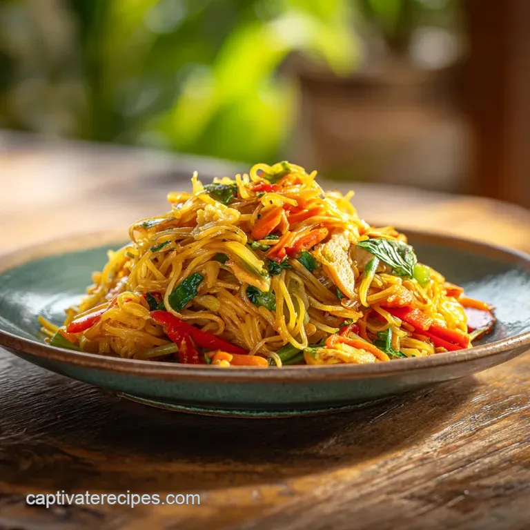 Springy Singapore Noodles Recipe