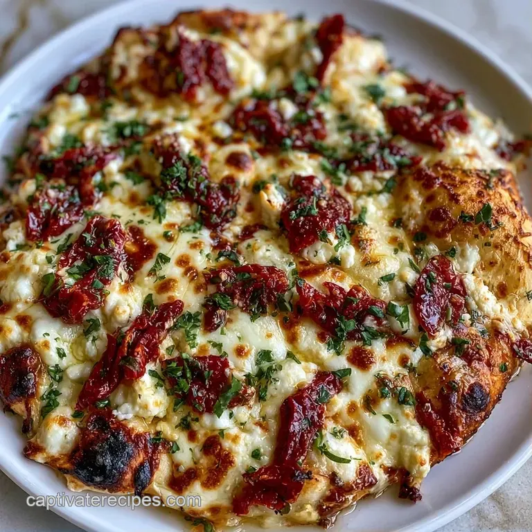 Crisp, charred flatbread slices on a slate platter, garnished with fresh greens and flaky sea salt crystals.