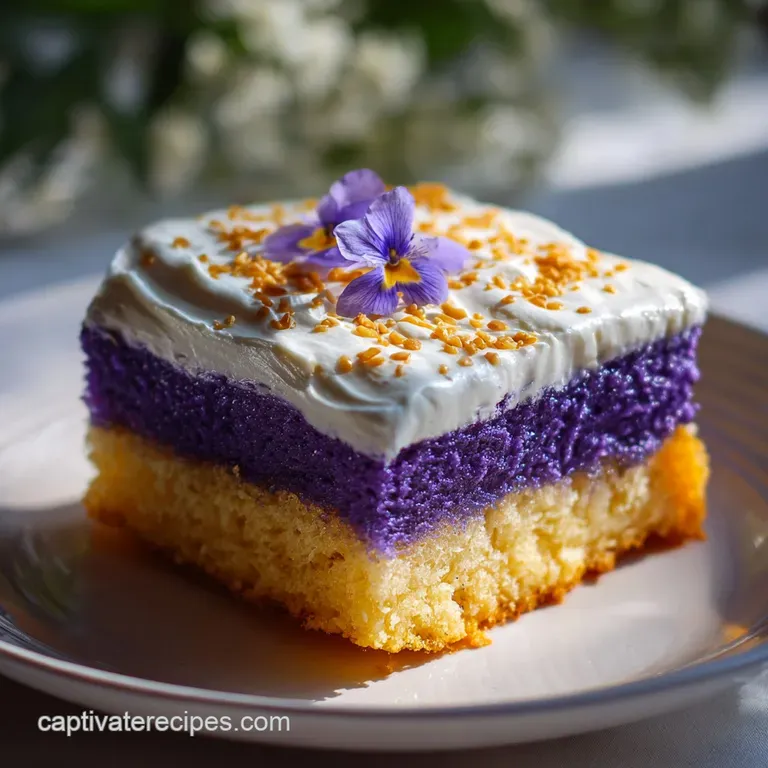 Ube Tres Leches Cake: Silky Whipped Topping