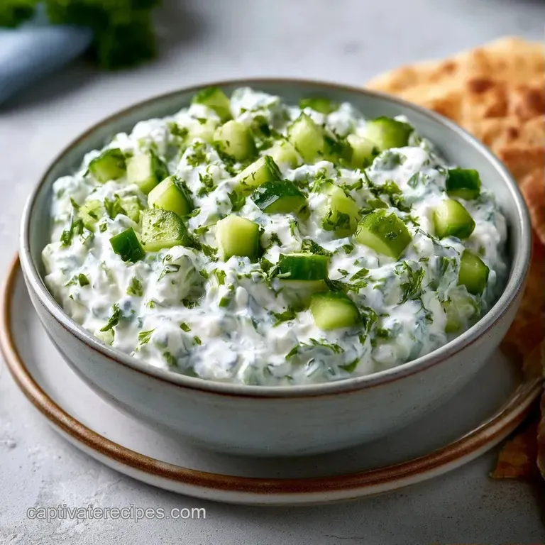 Chilled creamy white dip in a bowl, surrounded by colorful crisp veggie batons on a rustic wooden platter.
